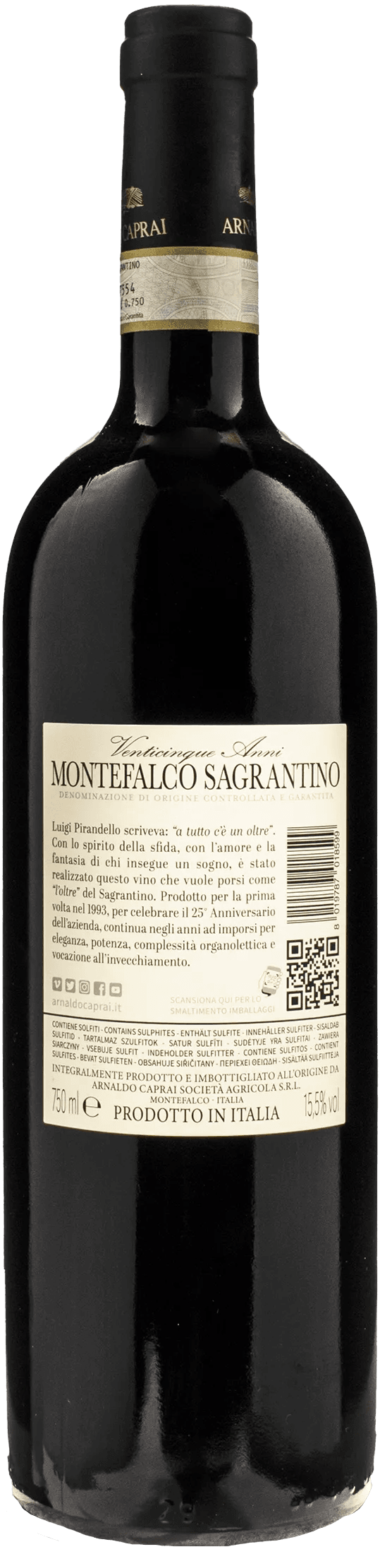 Arnaldo Caprai Montefalco Sagrantino 25 Anni 2019