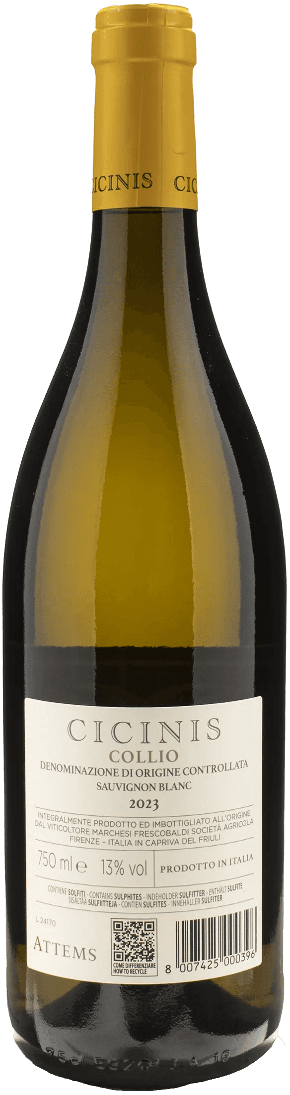 Attems Collio Sauvignon Blanc Cicinis 2023