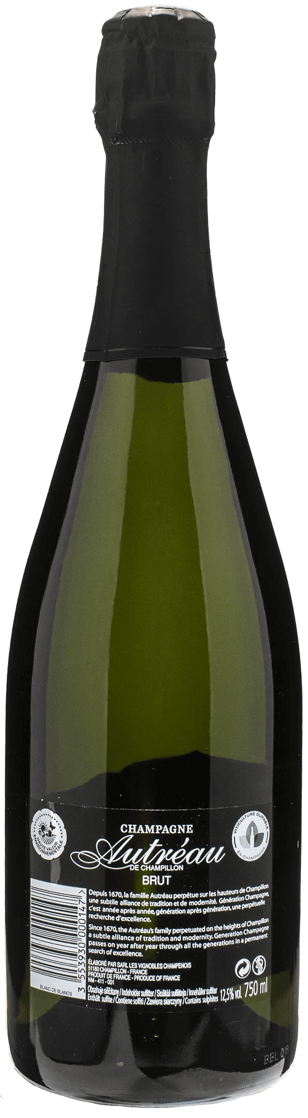 Autreau Champagne Grand Cru Blanc de Blancs Brut
