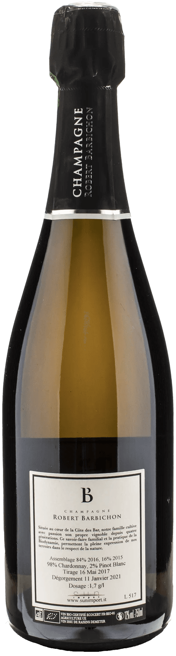 Barbichon Champagne Blanc de Blancs Extra Brut