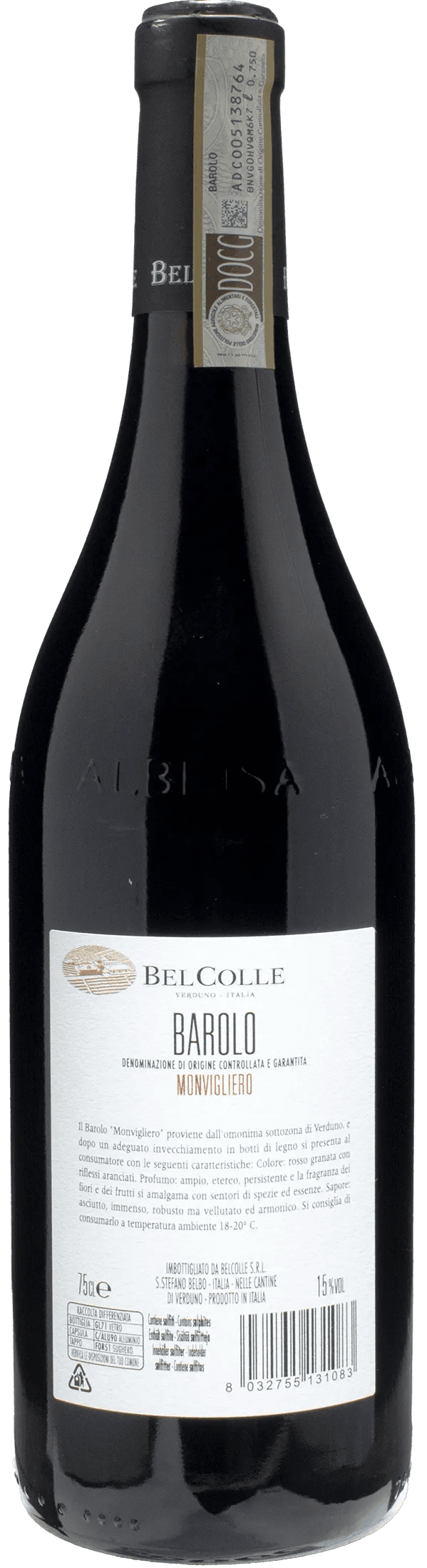 Bel Colle Barolo Monvigliero 2020