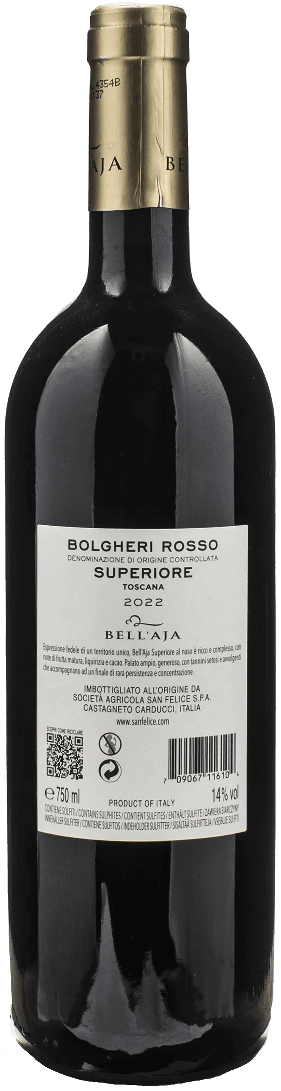 Bell'Aja Bolgheri Superiore 2022