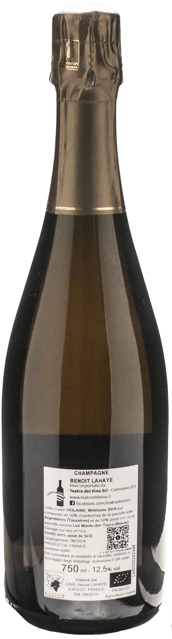 Benoit Lahaye Champagne Violaine 2019