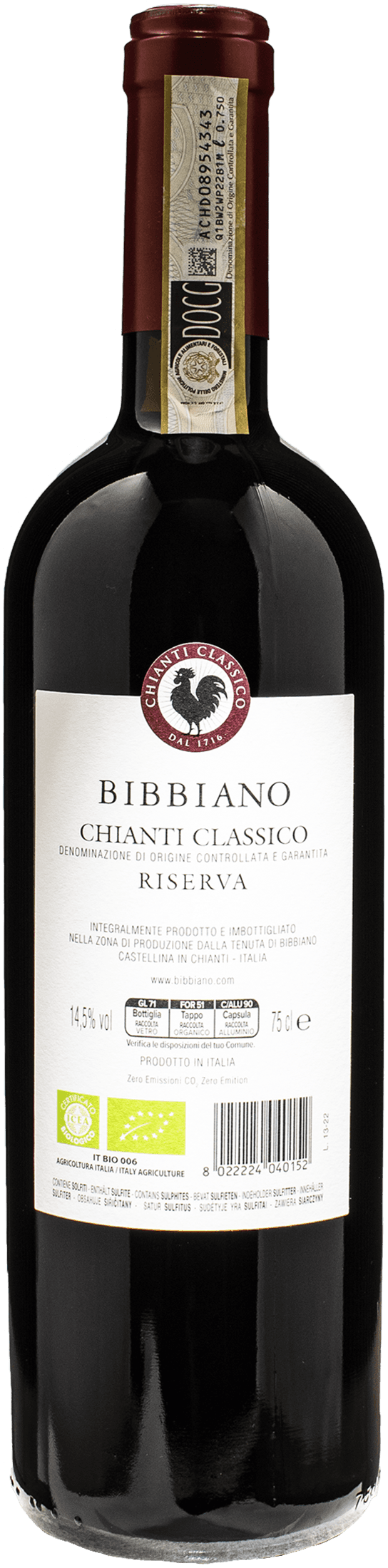 Bibbiano Chianti Classico Riserva 2020
