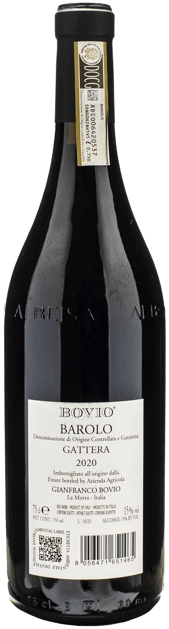Bovio Barolo Gattera 2020