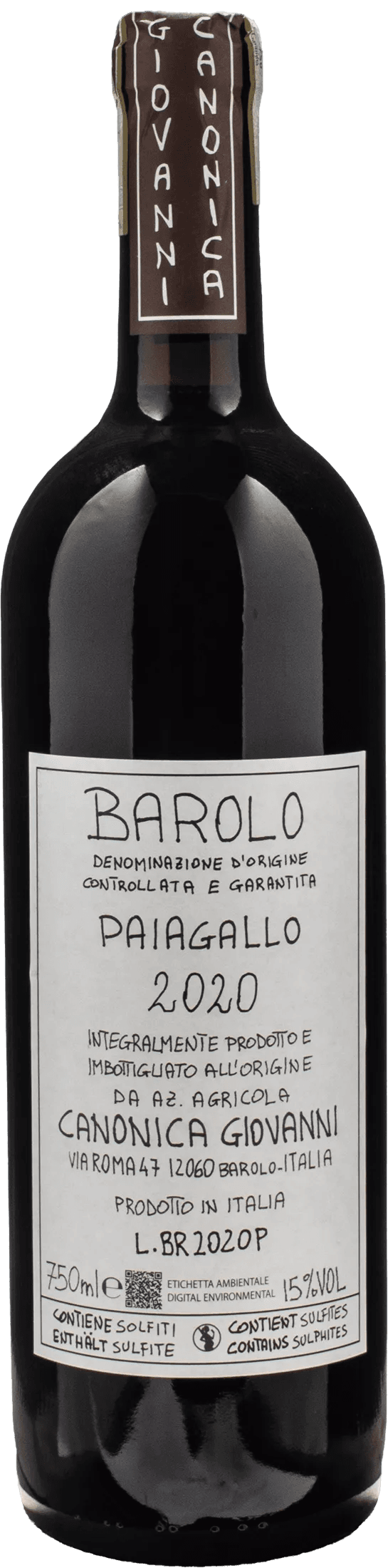 Canonica Barolo Paiagallo 2020