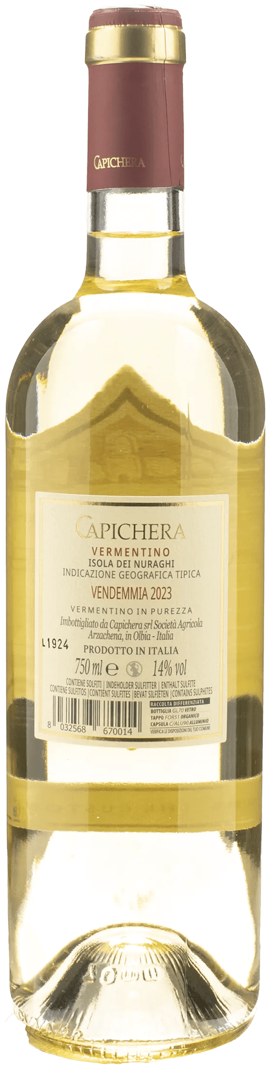 Capichera Vermentino Isola dei Nuraghi 2023