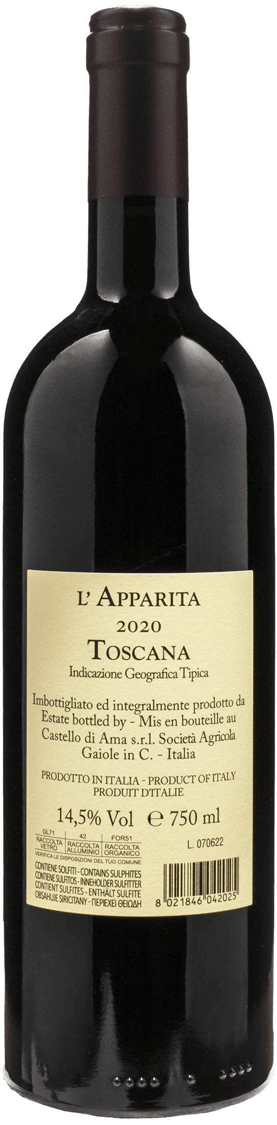 Castello di Ama l'Apparita 2020