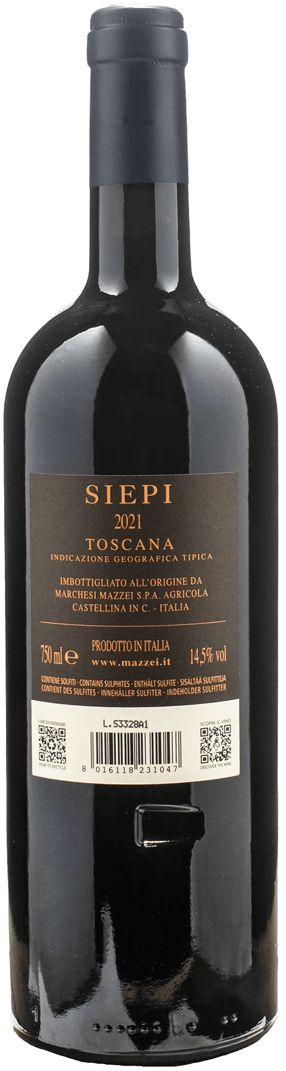 Castello di Fonterutoli Siepi 2021