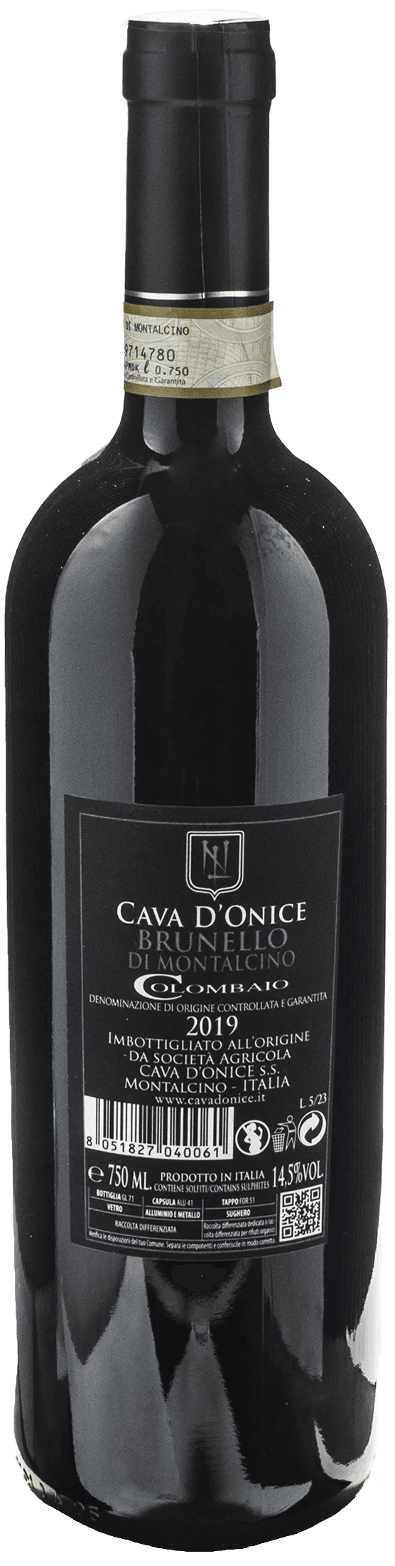 Cava d'Onice Brunello di Montalcino Colombaio 2019