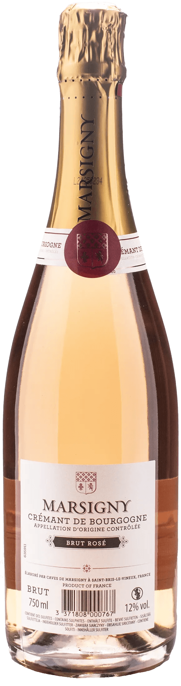 Caves de Marsigny Cremant de Bourgogne Brut Rosè