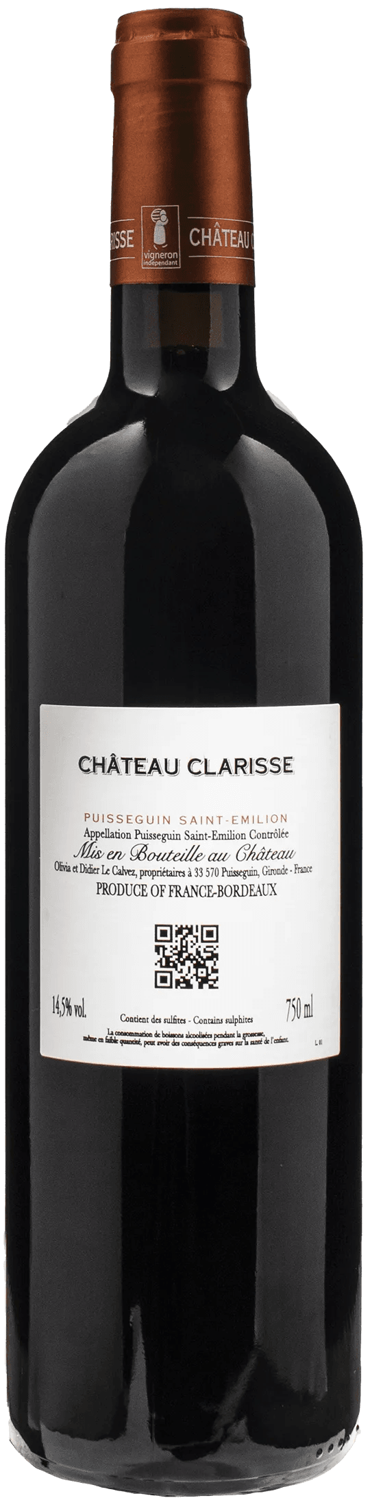 Chateau Clarisse Puisseguin Saint Emilion 2018