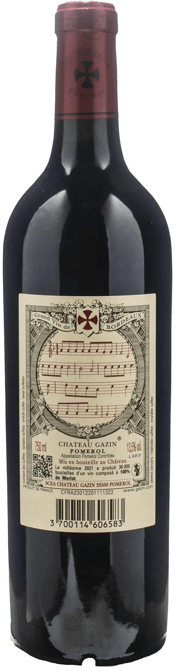Chateau Gazin Pomerol 2021