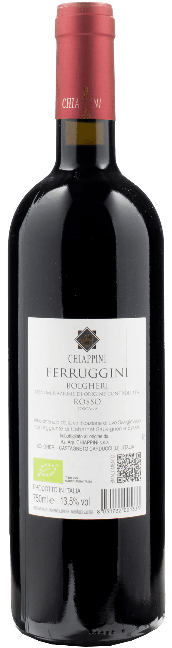 Chiappini Bolgheri Rosso Ferruggini 2022