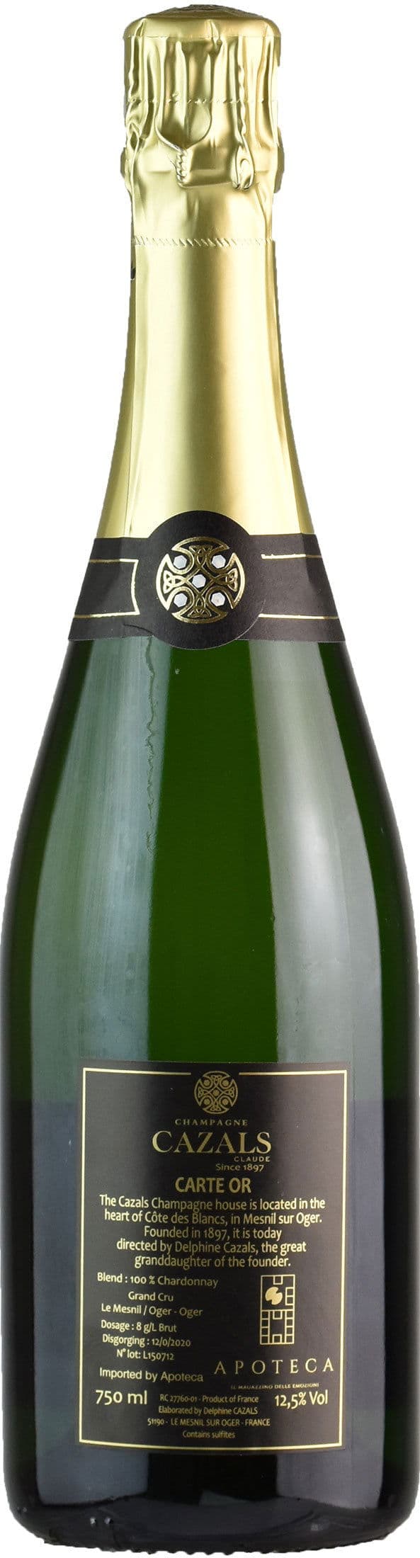 Claude Cazals Champagne Carte Or Grand Cru Brut