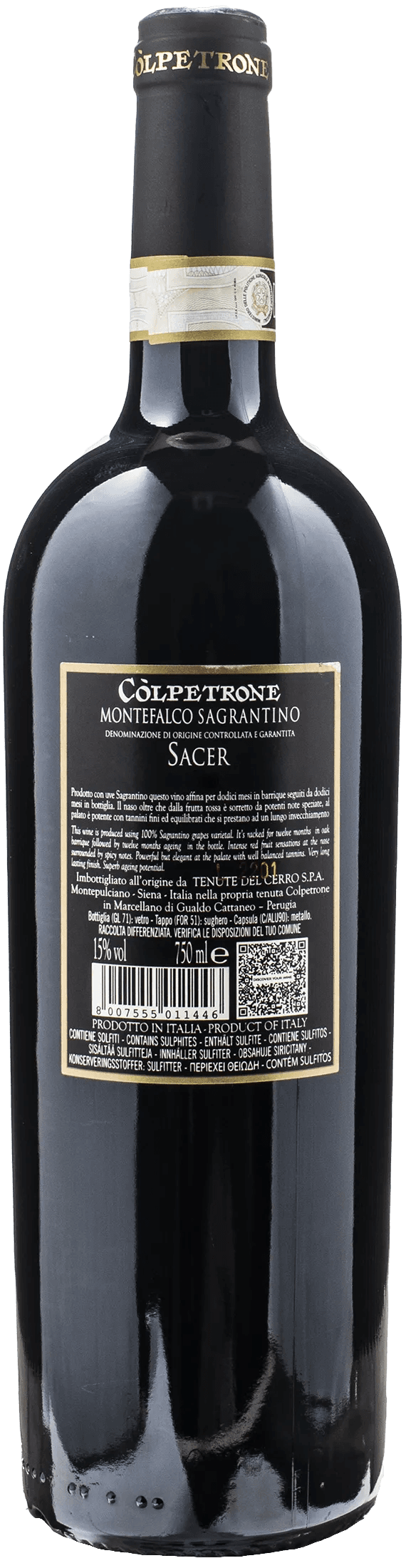 Colpetrone Sagrantino di Montefalco Sacer 2011
