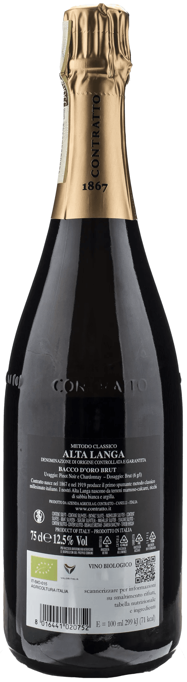 Contratto Alta Langa Bacco d'Oro Brut 2021