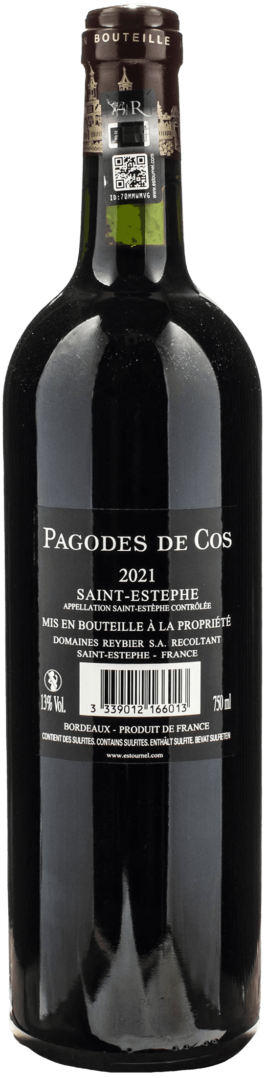 Cos d'Estournel Saint Estephe Pagodes de Cos 2021