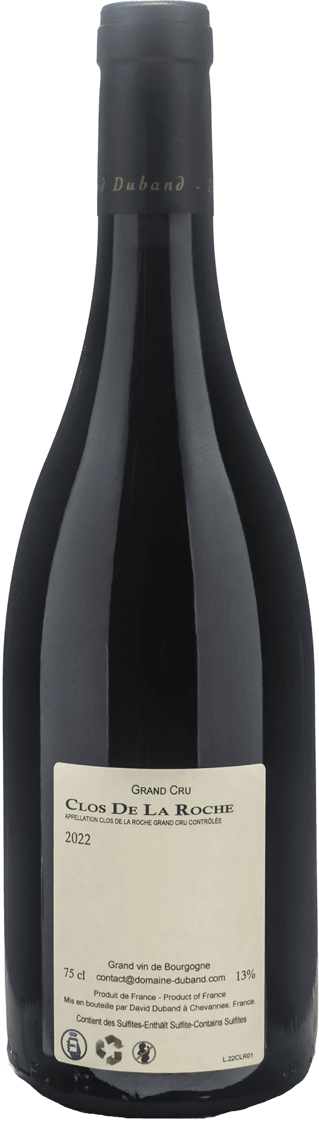 David Duband Clos de la Roche Grand Cru 2022