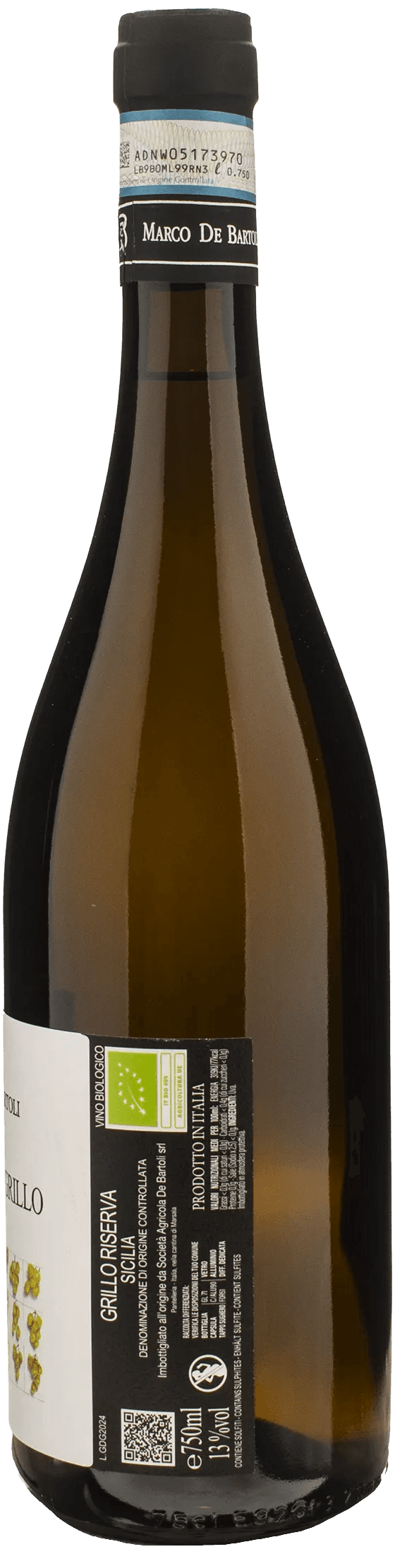 De Bartoli Grappoli del Grillo Riserva 2023