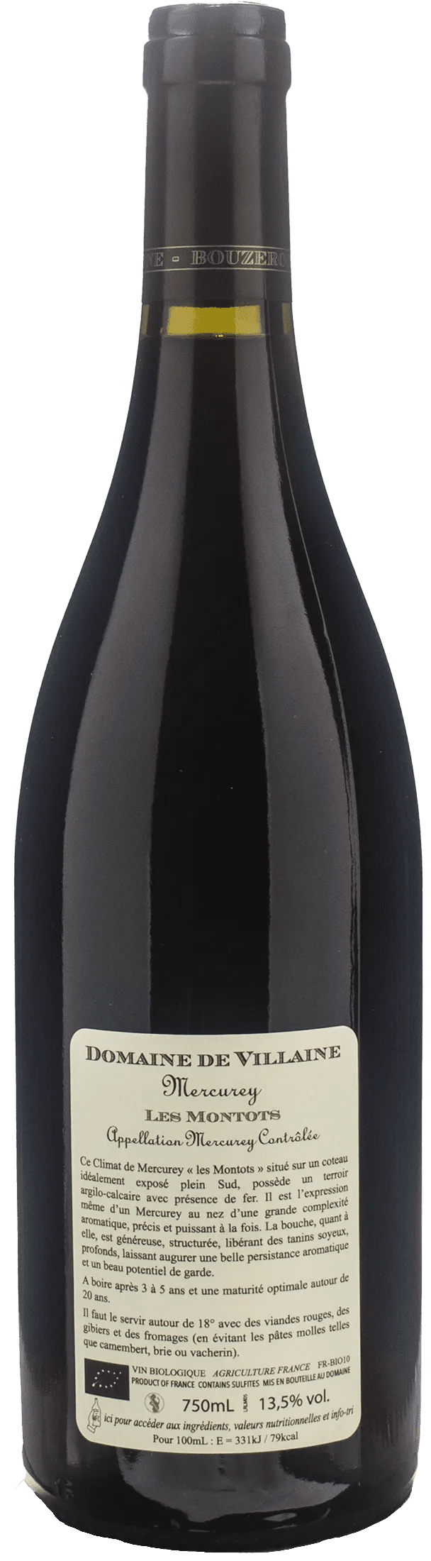 Domaine de Villaine Mercurey Les Montots 2023
