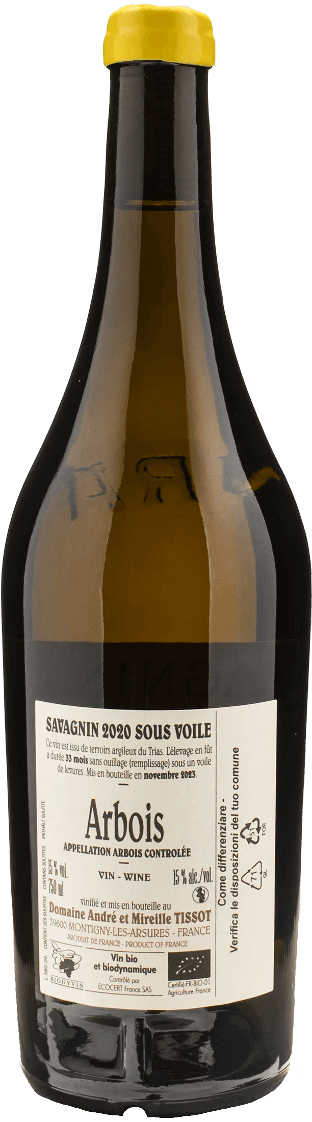 Domaine Tissot Arbois Savagnin Sous Voile 2020