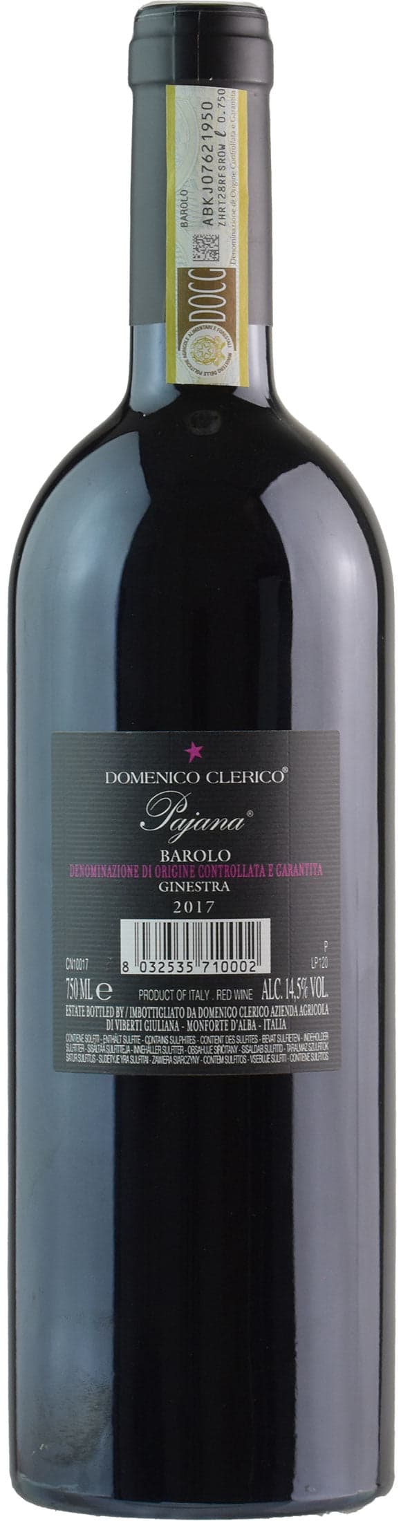 Domenico Clerico Barolo Pajana 2017