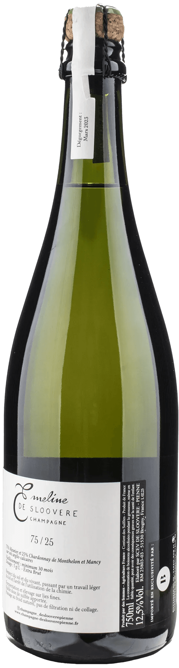 Emeline De Sloovere Champagne Extra Brut 75/25