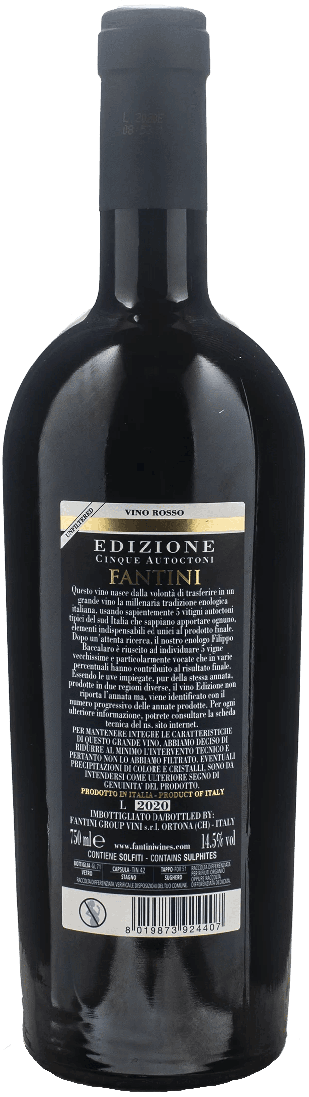Fantini Cinque Autoctoni 22° Edizione
