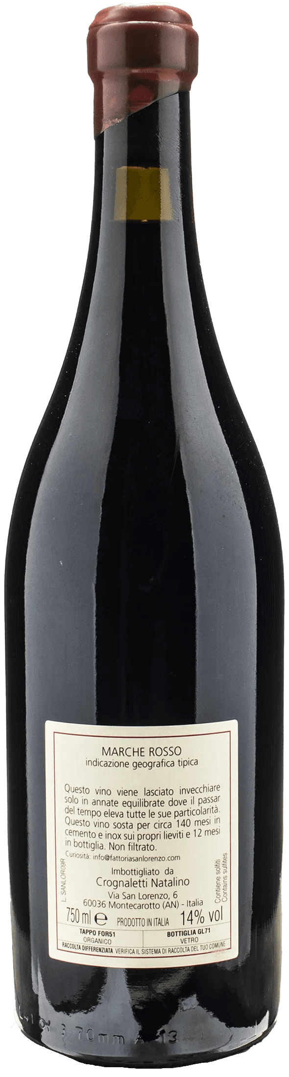 Fattoria San Lorenzo Il San Lorenzo Rosso 2009