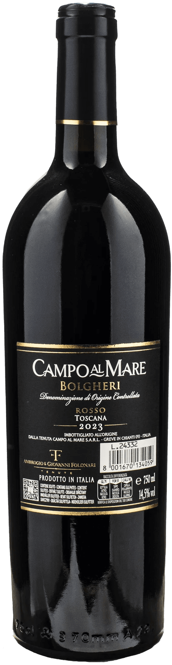 Folonari Bolgheri Rosso Campo al Mare 2023