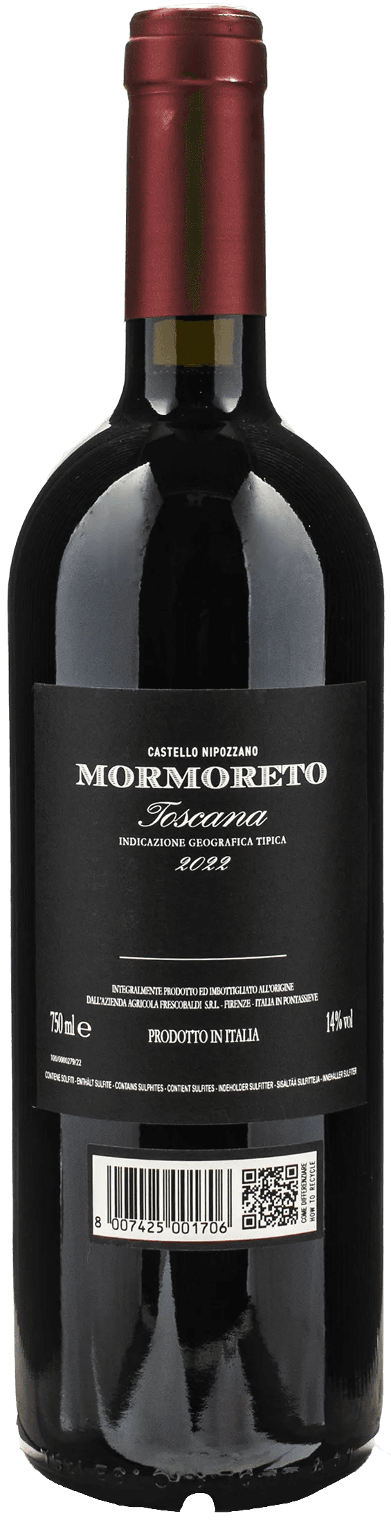Frescobaldi Castello di Nipozzano Mormoreto 2022