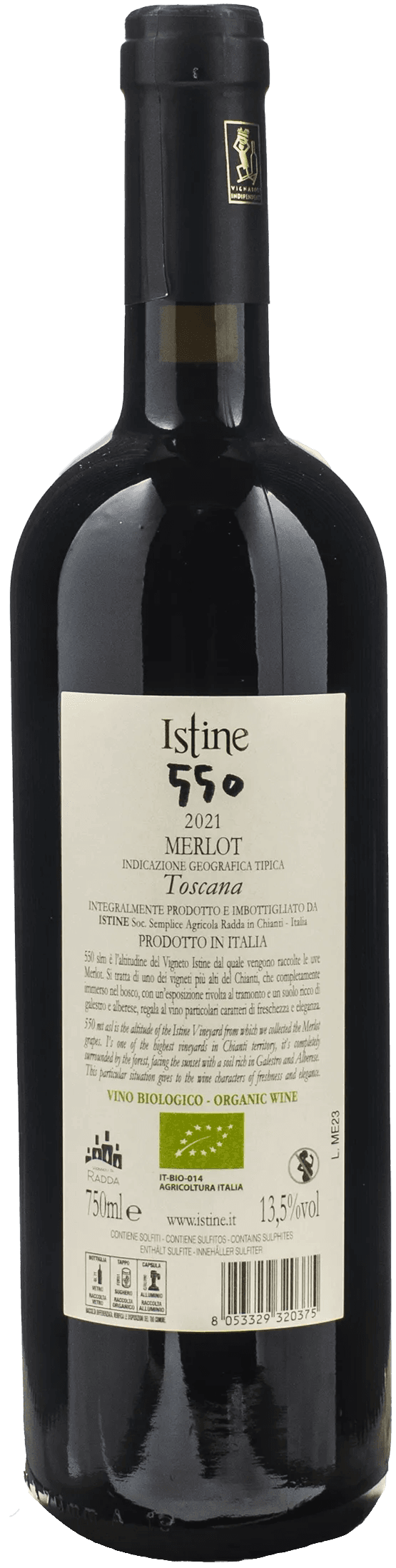 Istine 550 Merlot 2021