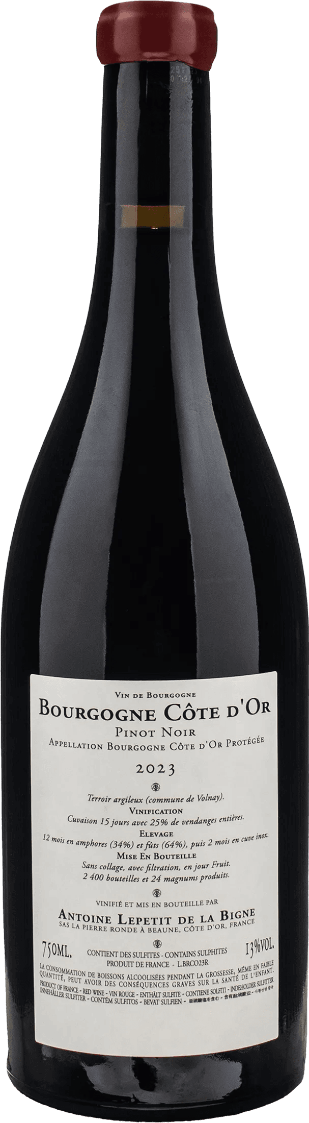 La Pierre Ronde Bourgogne Cote d'Or Pinot Noir 2023