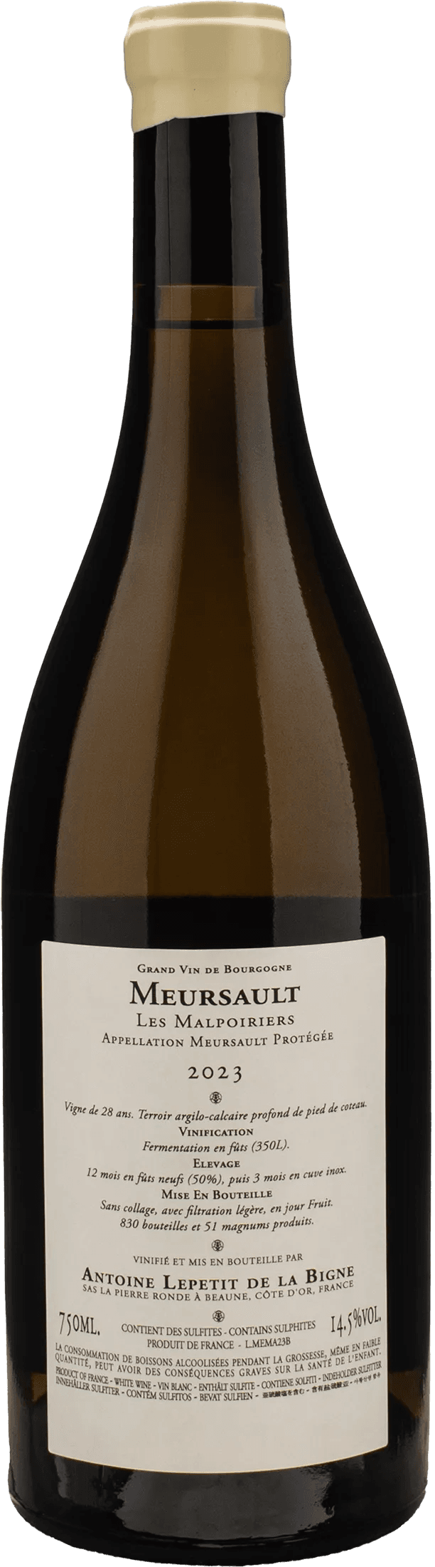 La Pierre Ronde Meursault Les Malpoiriers 2023