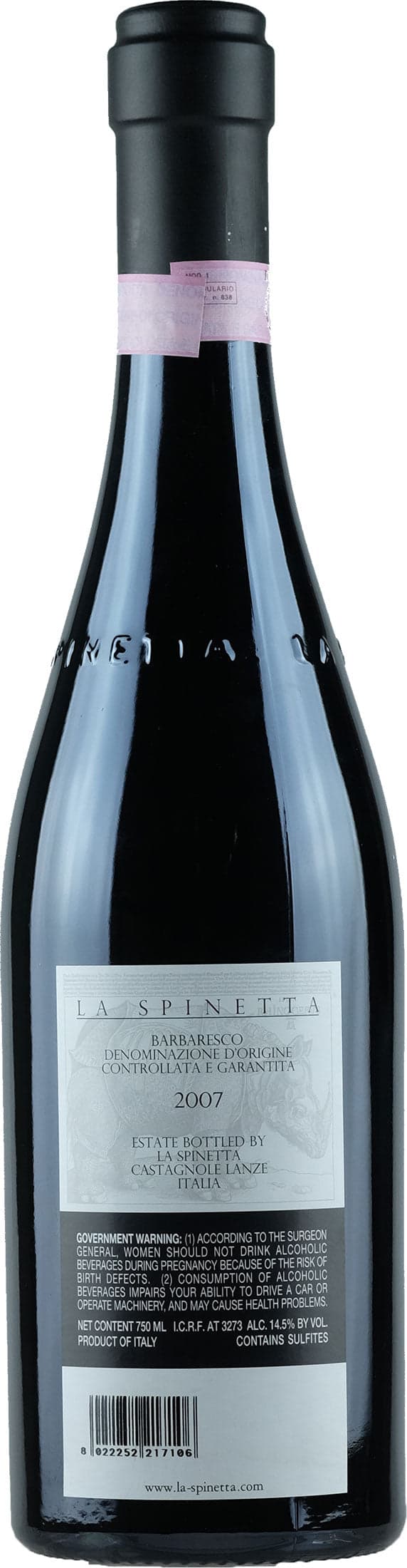 La Spinetta Barbaresco Starderi Vursu 2007