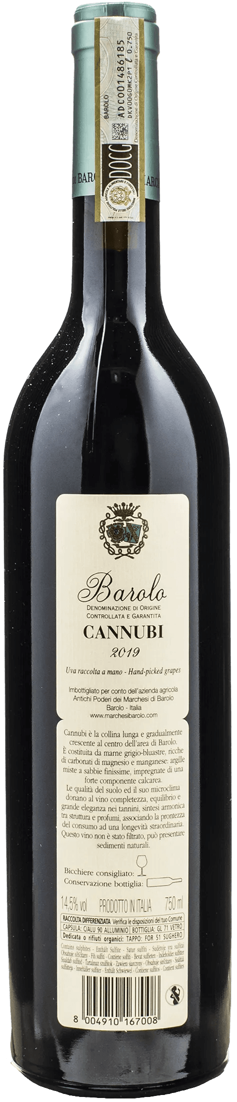 Marchesi di Barolo Barolo Cannubi 2019