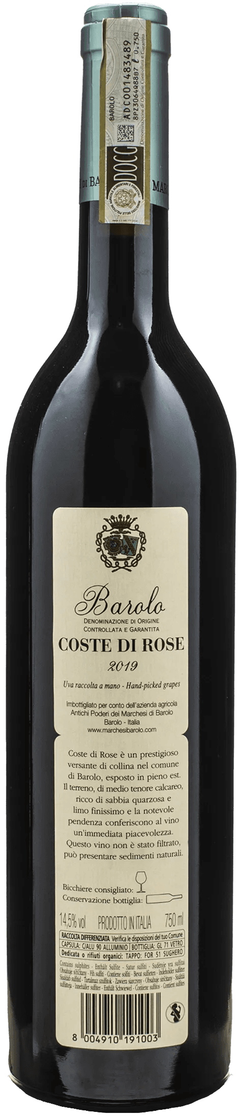 Marchesi di Barolo Barolo Coste di Rose 2019