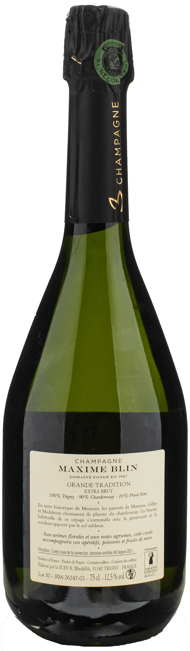 Maxime Blin Champagne Grande Tradition Extra Brut