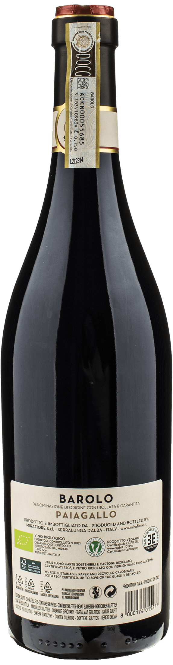 Mirafiore Barolo Paiagallo 2019