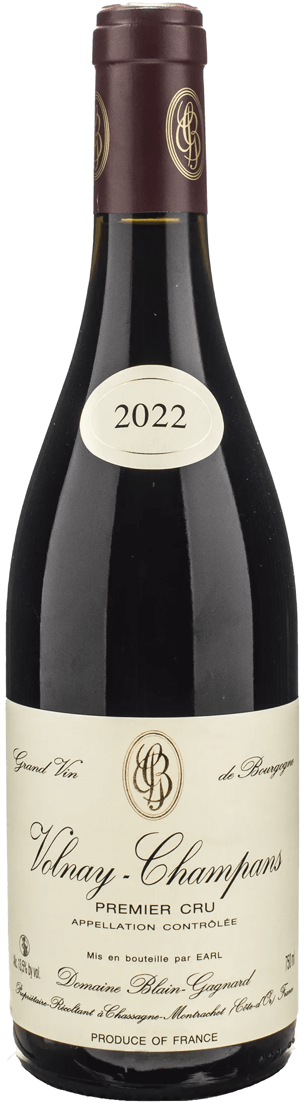 Blain Gagnard Volnay 1er Cru Champans 2022
