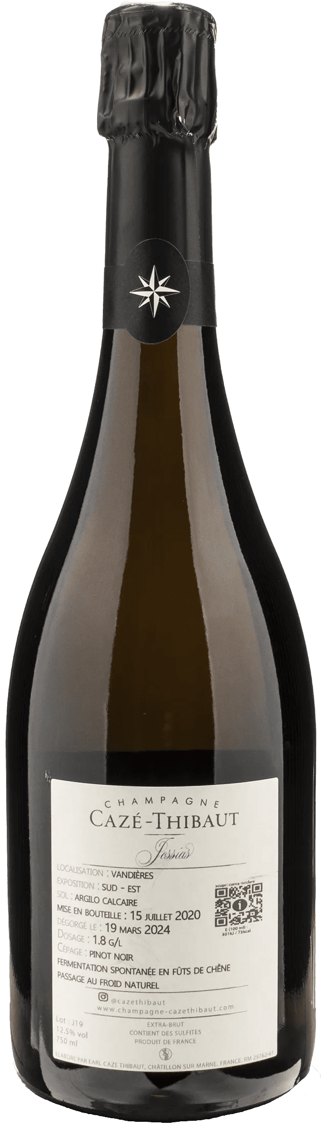Caze Thibaut Champagne Extra Brut Jossias 2019