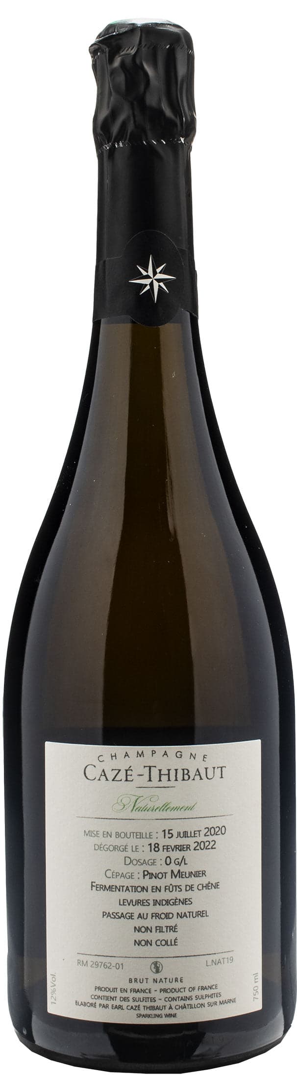 Caze Thibaut Champagne Naturellement Brut Nature