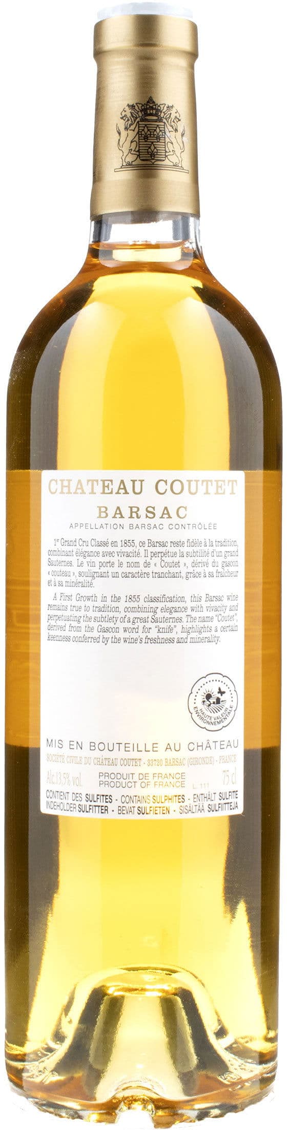 Chateau Coutet Barsac 1er Grand Cru Classe 2019