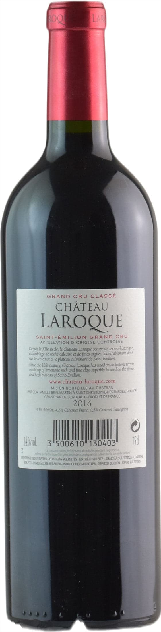Chateau Laroque Saint Emilion Grand Cru Classe 2016