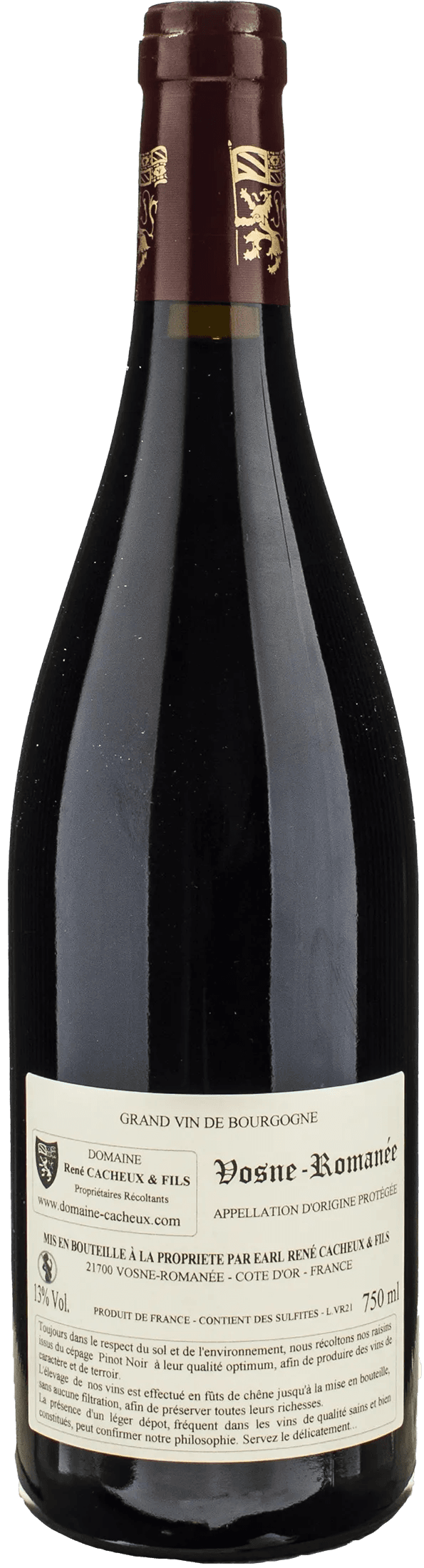 Domaine Rene Cacheux & Fils Vosne Romanee 2021