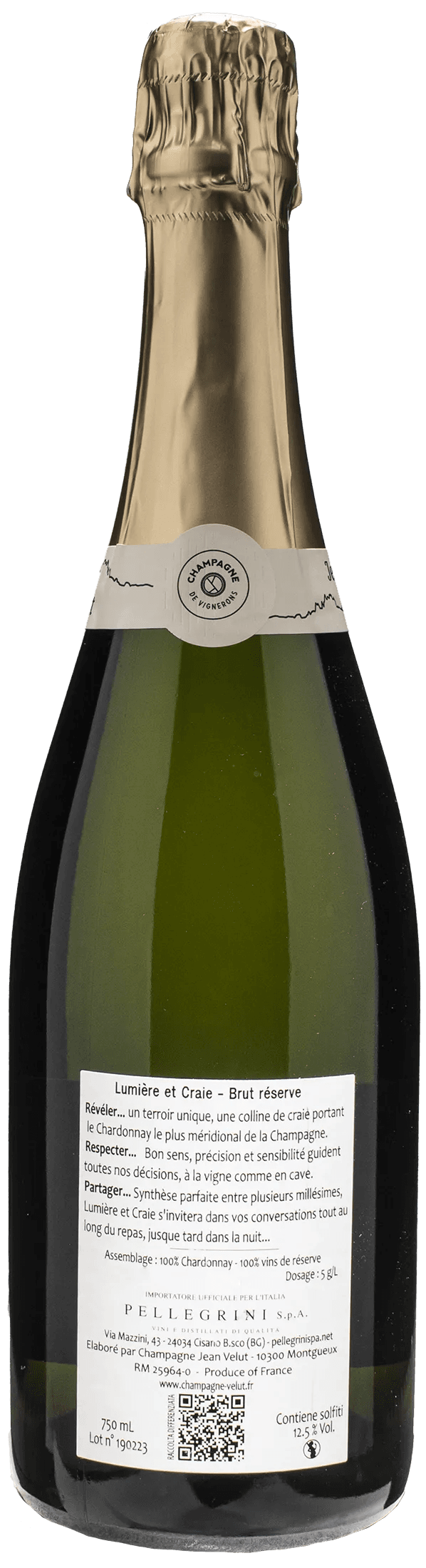 Jean Velut Champagne Lumiere et Craie Brut