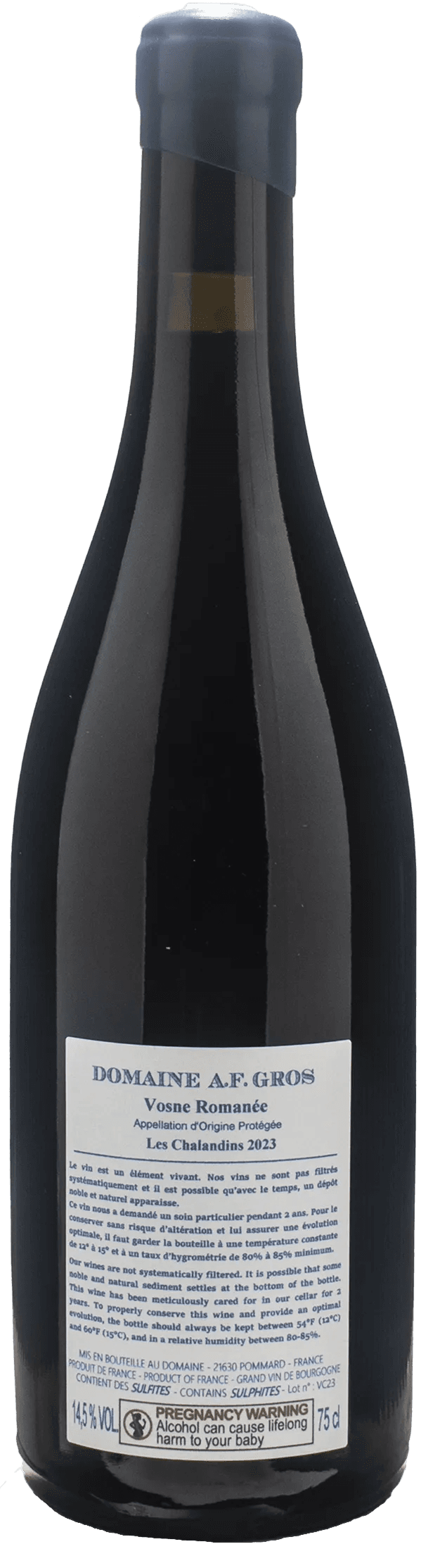 Domaine A.F. Gros Vosne Romanee Les Chalandins 2023
