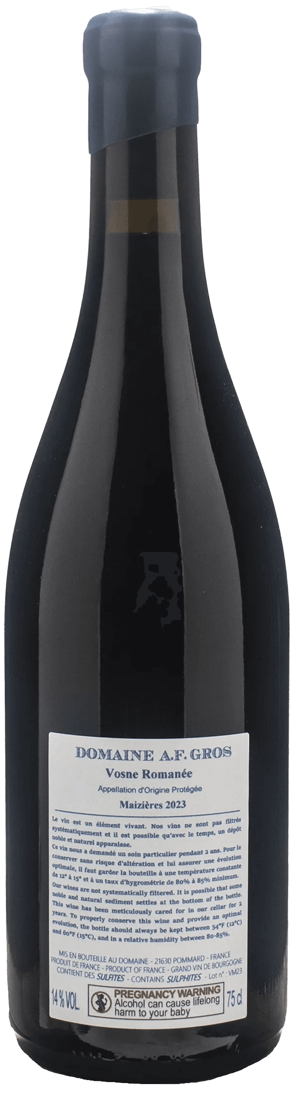 Domaine A.F. Gros Vosne Romanee Maizieres 2023