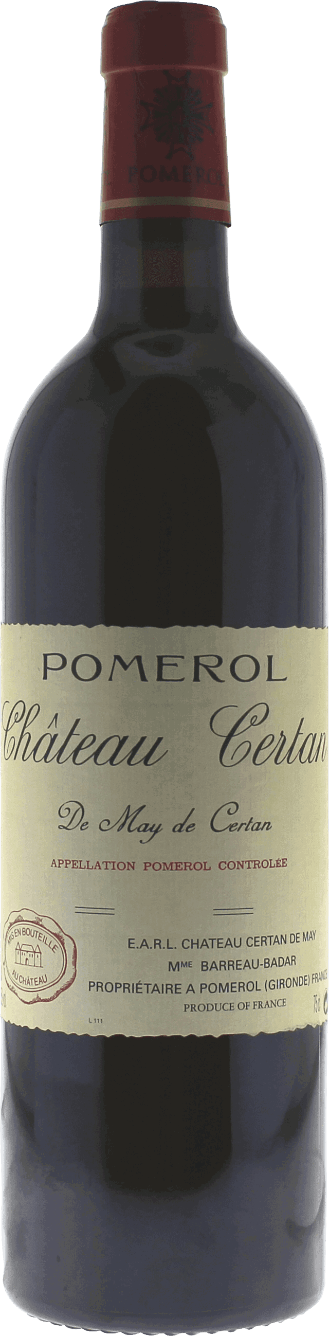 Certan De May Pomerol, 2018